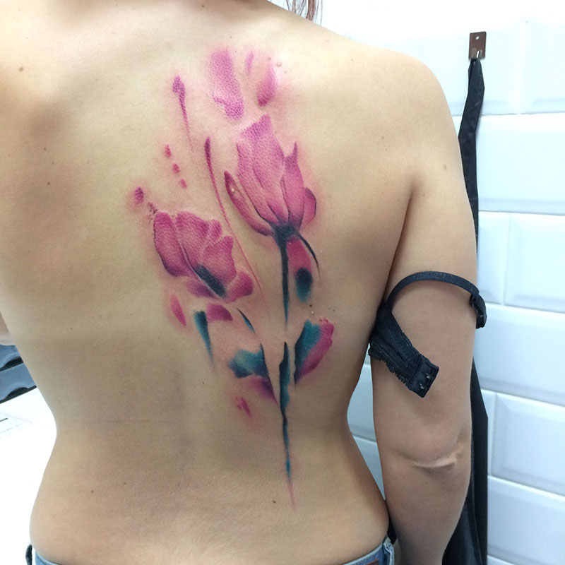 Tatuaje-Floral-Acuarela
