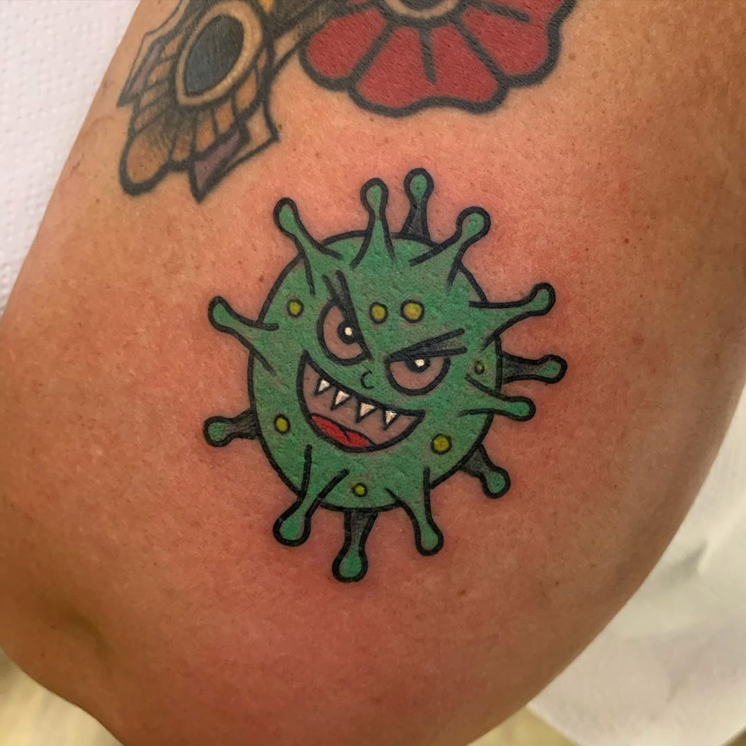 Coronavirus tatuaje