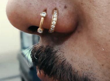 Doble nostril con aro