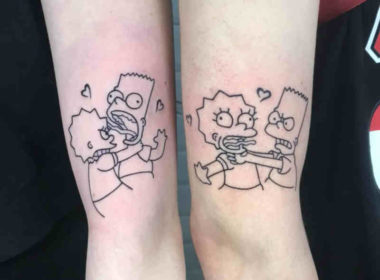 tatuaje los Simpsons Hermanos
